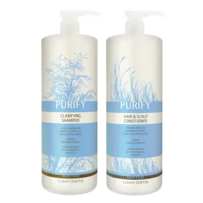 Natural Look Sebum Balancing Shampoo & Conditioner Bundle - 1L
