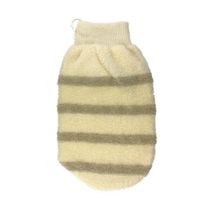 Arbré Magit Cotton/Linen Exfoliating Mitt Striped