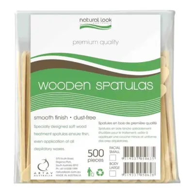 Natural Look Wooden Spatulas (Small) - 500pk