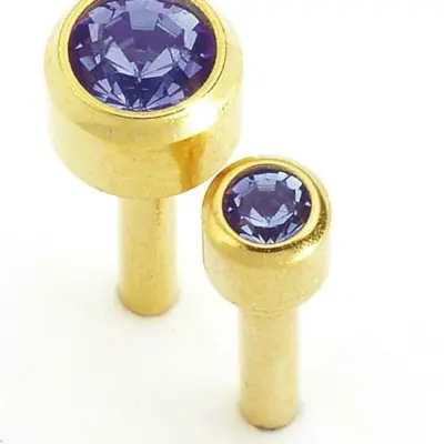 Natural Look September (Sapphire) Birthstone Earrings