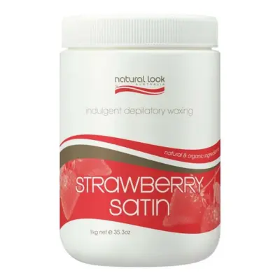 Natural Look Strawberry Satin Strip Wax - 1kg