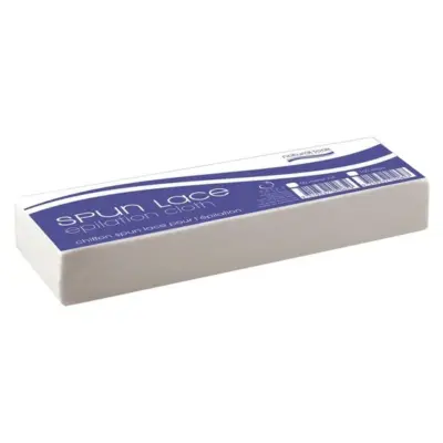 Natural Look Spun Lace White Epilation Cloth - 100pk