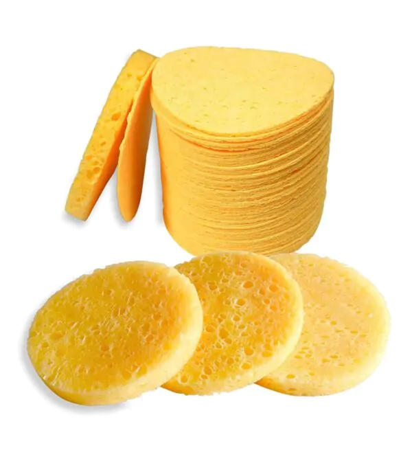 Facial Sponge - Yellow - Pack of 10