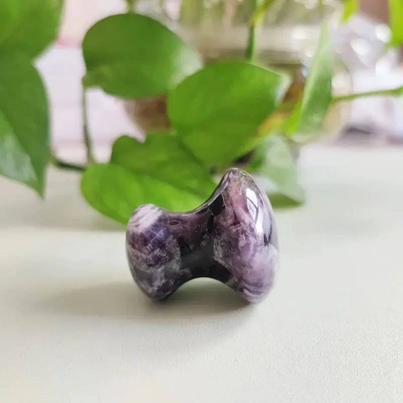 Mushroom Shape Amethyst Gua Sha - Image 5