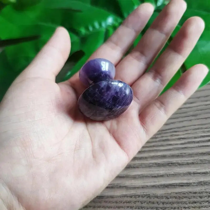 Mushroom Shape Amethyst Gua Sha - Image 3