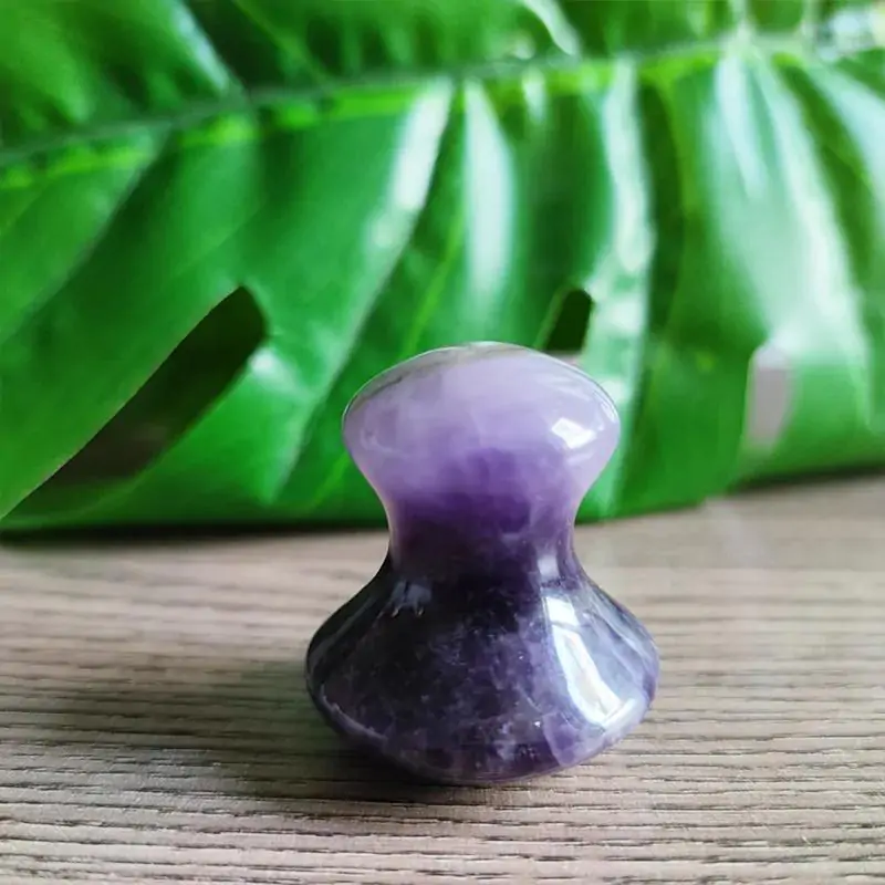 Mushroom Shape Amethyst Gua Sha - Image 4