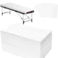 Disposable Massage Table Covers – White – 50 Pack