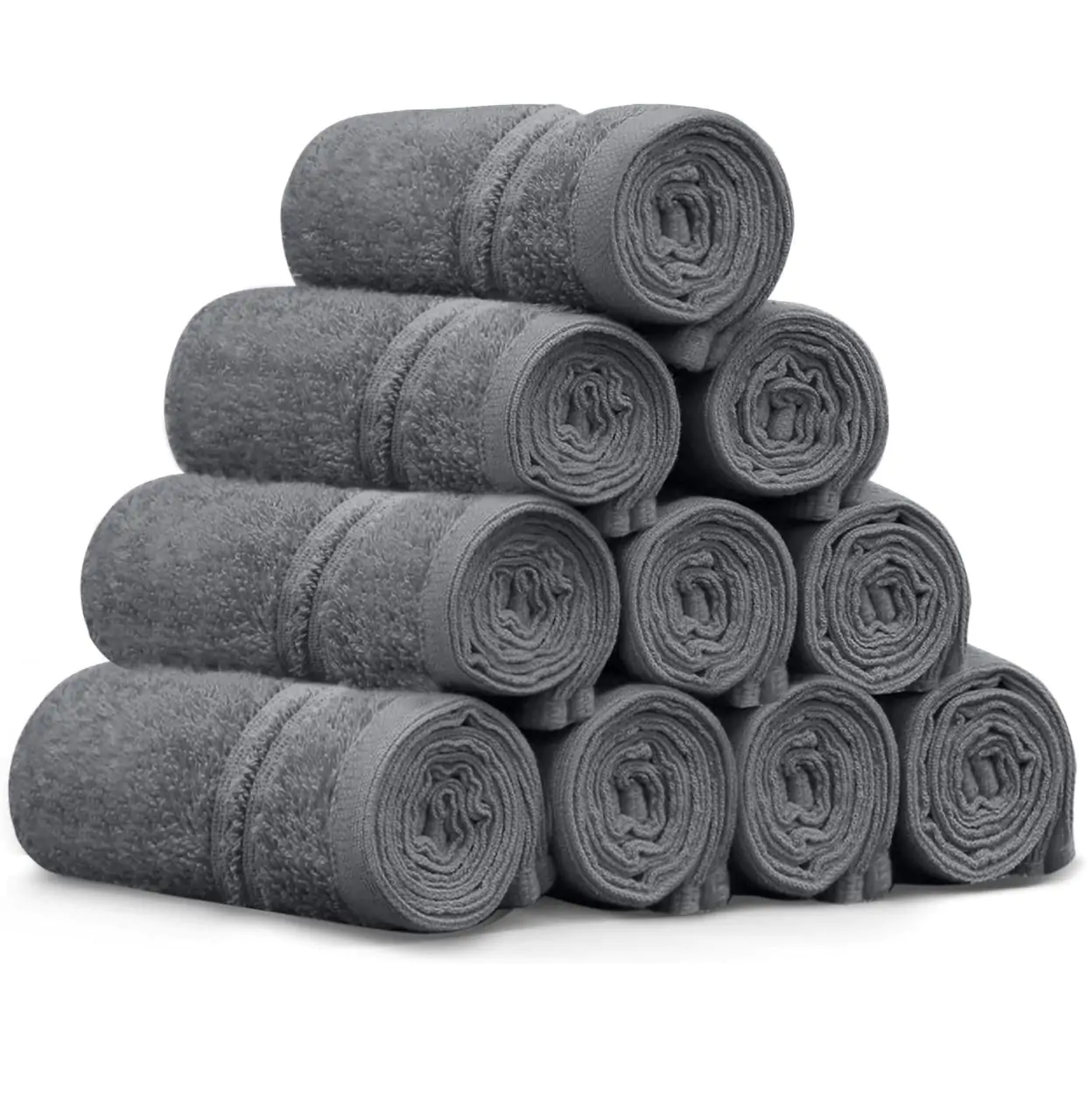 Facial Towels 500GSM 10 Pack 30X30cm grey