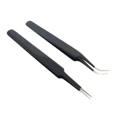 2 pces Eyelash Extension Tweezers