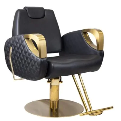 Elise Reclining Salon Chair Black