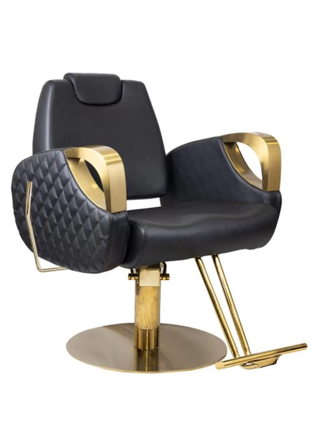 Elise Reclining Salon Chair Black