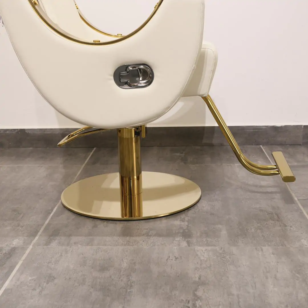 Lily Reclining Salon Chair White - Image 3