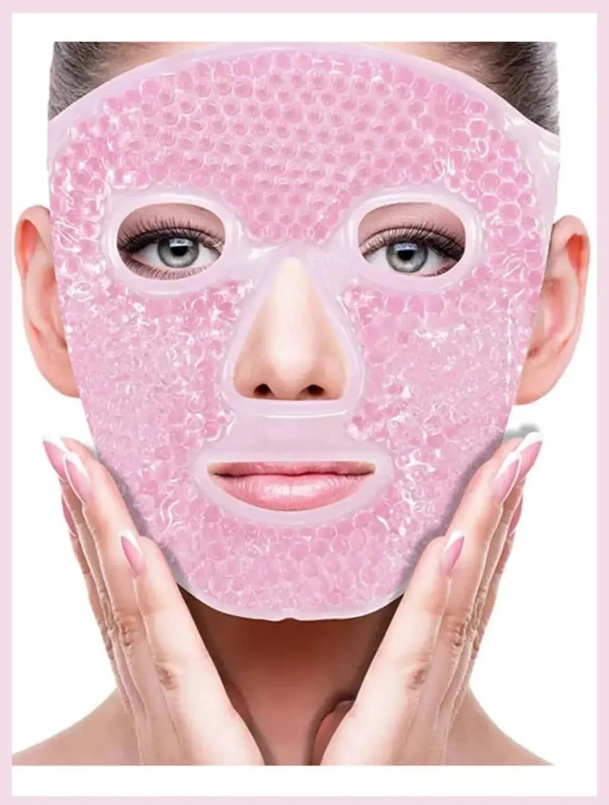 Gel Reusable Soothing Mask - Full Face - Pink
