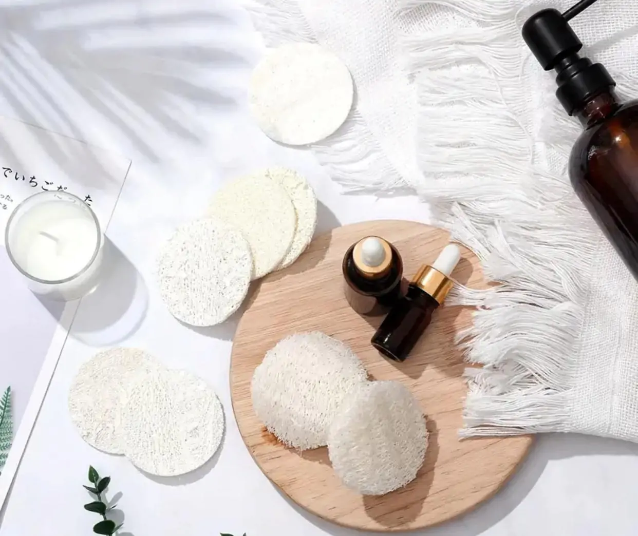 Loofah Sponge / Exfoliating Face Sponges - Pack of 10