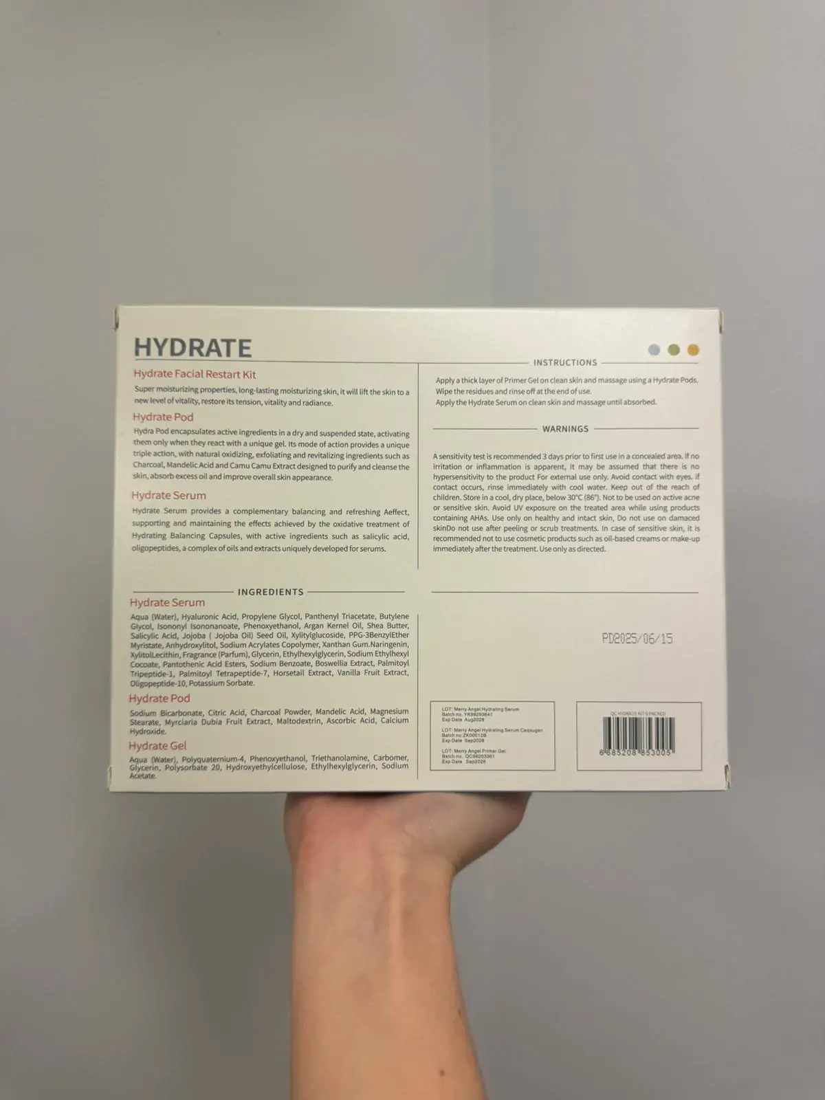 Facial Pod - Hydrate - 6 Pack - Image 2