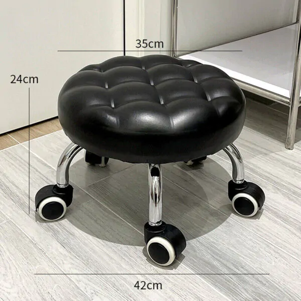 Low Line Deluxe Beauty Stool – Black