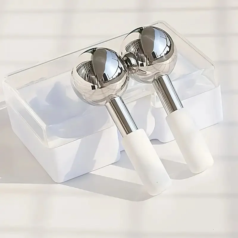 Pair of Metal Ice Rollers