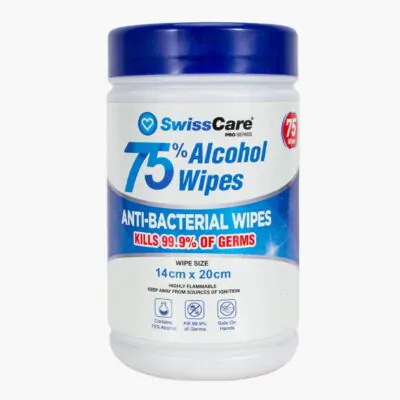 75 % Alcohol Wipes – 75 Wipes - Pack of 2