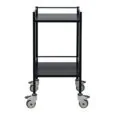 Black 2 Tier Trolley