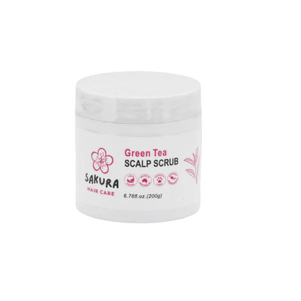 Sakura Scalp Scrub - Green Tea 200gm - Retail Pack of 6 - RRP $50