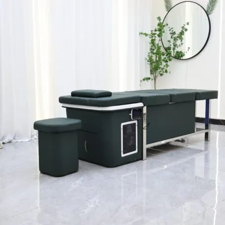 Sakura Premium Japanese Head Spa And Table with Steam – No Plumbing – Forest Green3