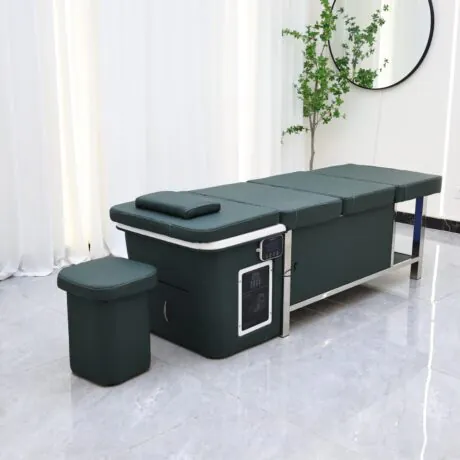 Sakura Premium Japanese Head Spa And Table with Steam – No Plumbing – Forest Green4