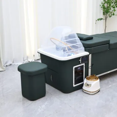 Sakura Premium Japanese Head Spa And Table with Steam – No Plumbing – Forest Green9