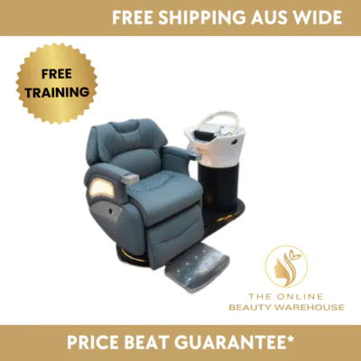 Zen Plush Japanese Head Spa / Hairdressing Basin – Plumbed - Grey