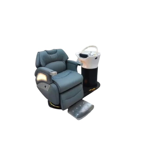 Zen Plush Japanese Head Spa / Hairdressing Basin – Plumbed - Grey