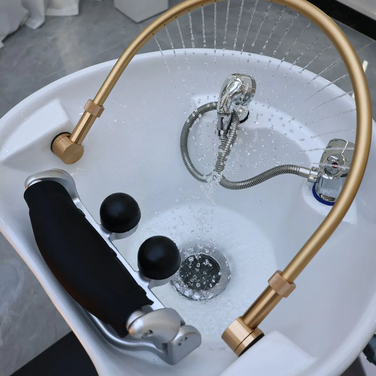 Zen Plush Japanese Head Spa / Hairdressing Basin – Plumbed - Image 8