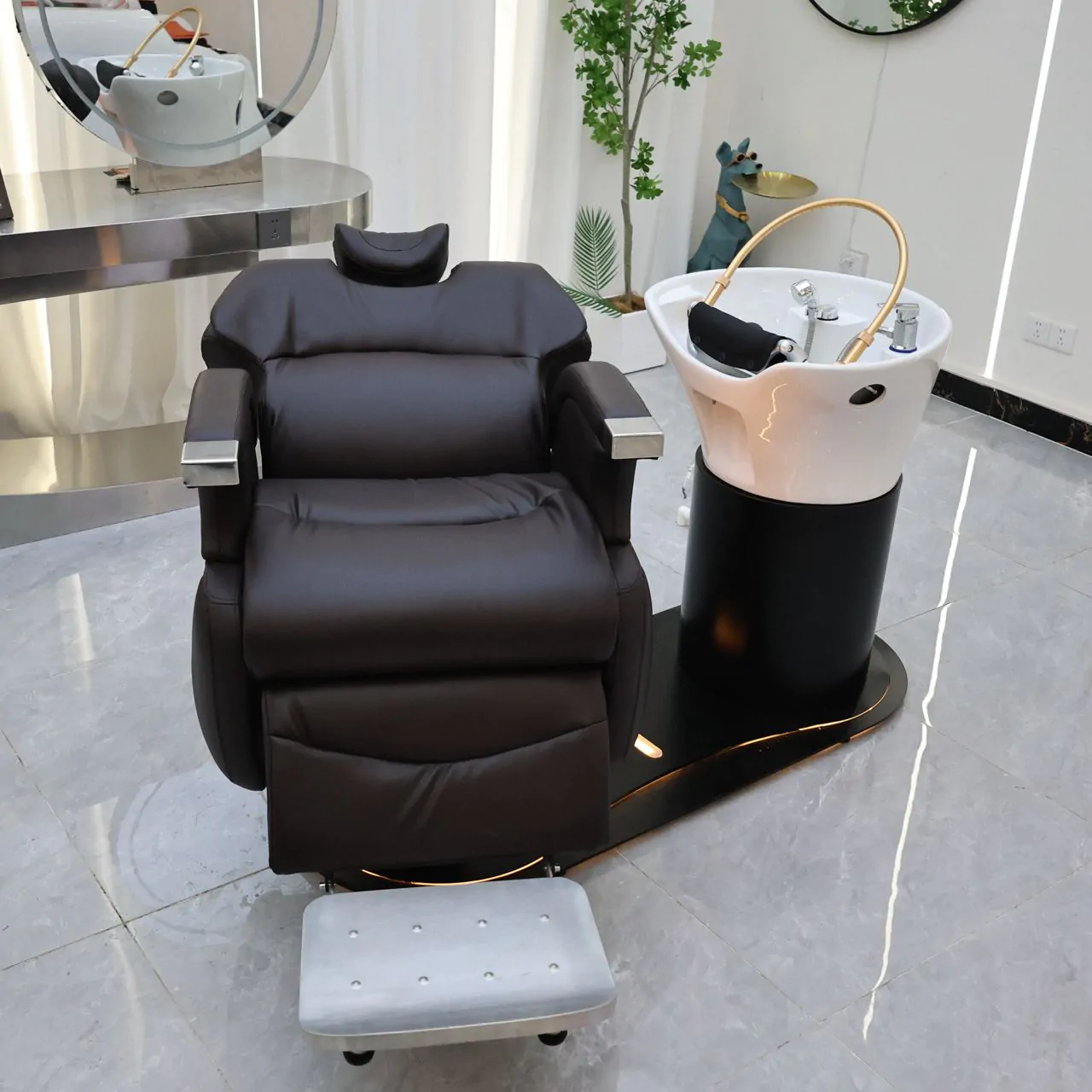 Zen Plush Japanese Head Spa / Hairdressing Basin – Plumbed - Image 7