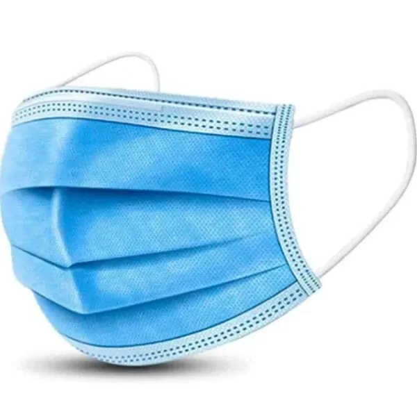Face Masks Disposable 100pcs Blue