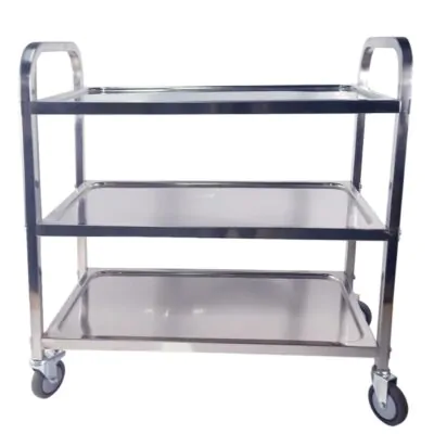 Large Silver Beauty Trolley