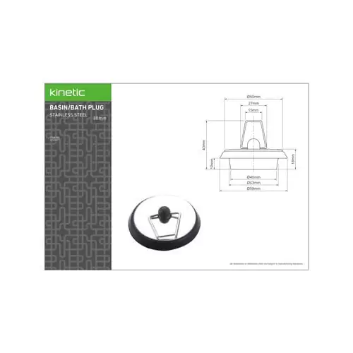 38mm Stainless Steel Plug for Head Spa - Image 2