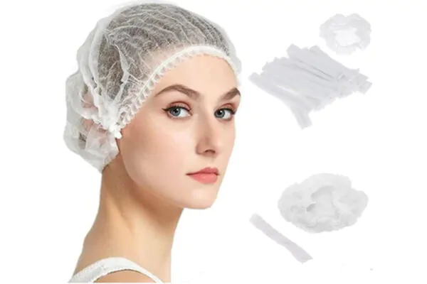 Crinkle Cap - 100pces - White