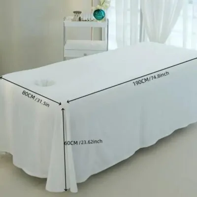 Spa Treatment Bed Cover with Face Hole