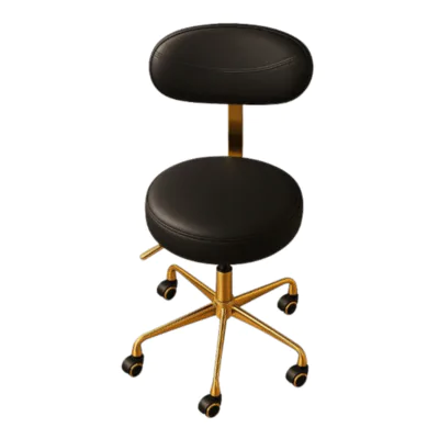 Luxury Stool - Black & Gold