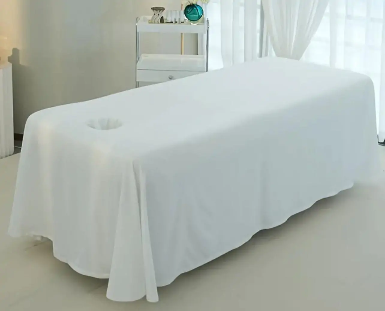 Spa Treatment Bed Cover with Face Hole - Image 2