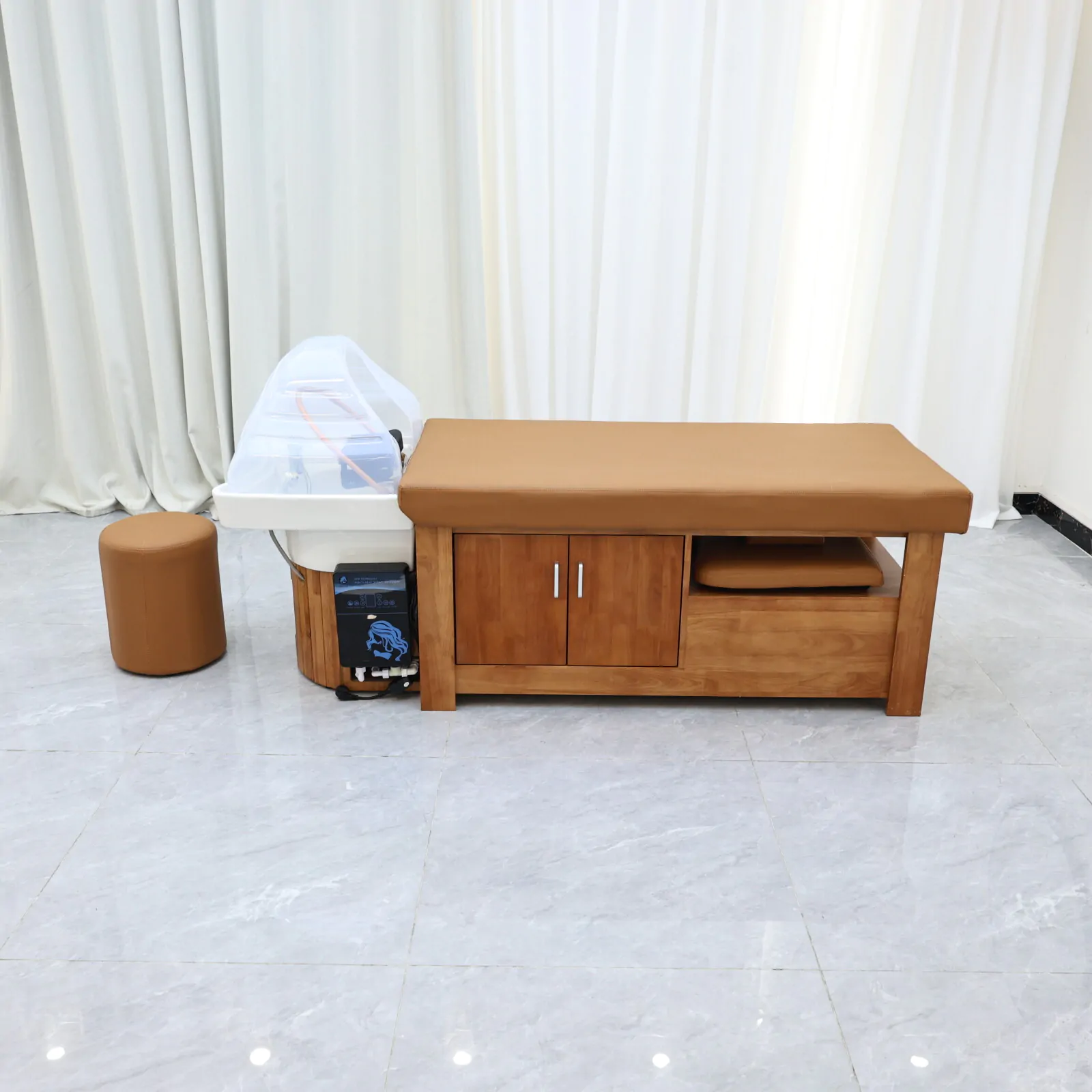 Tranquility Japanese Head Spa - Plumbed - Chestnut - Image 8