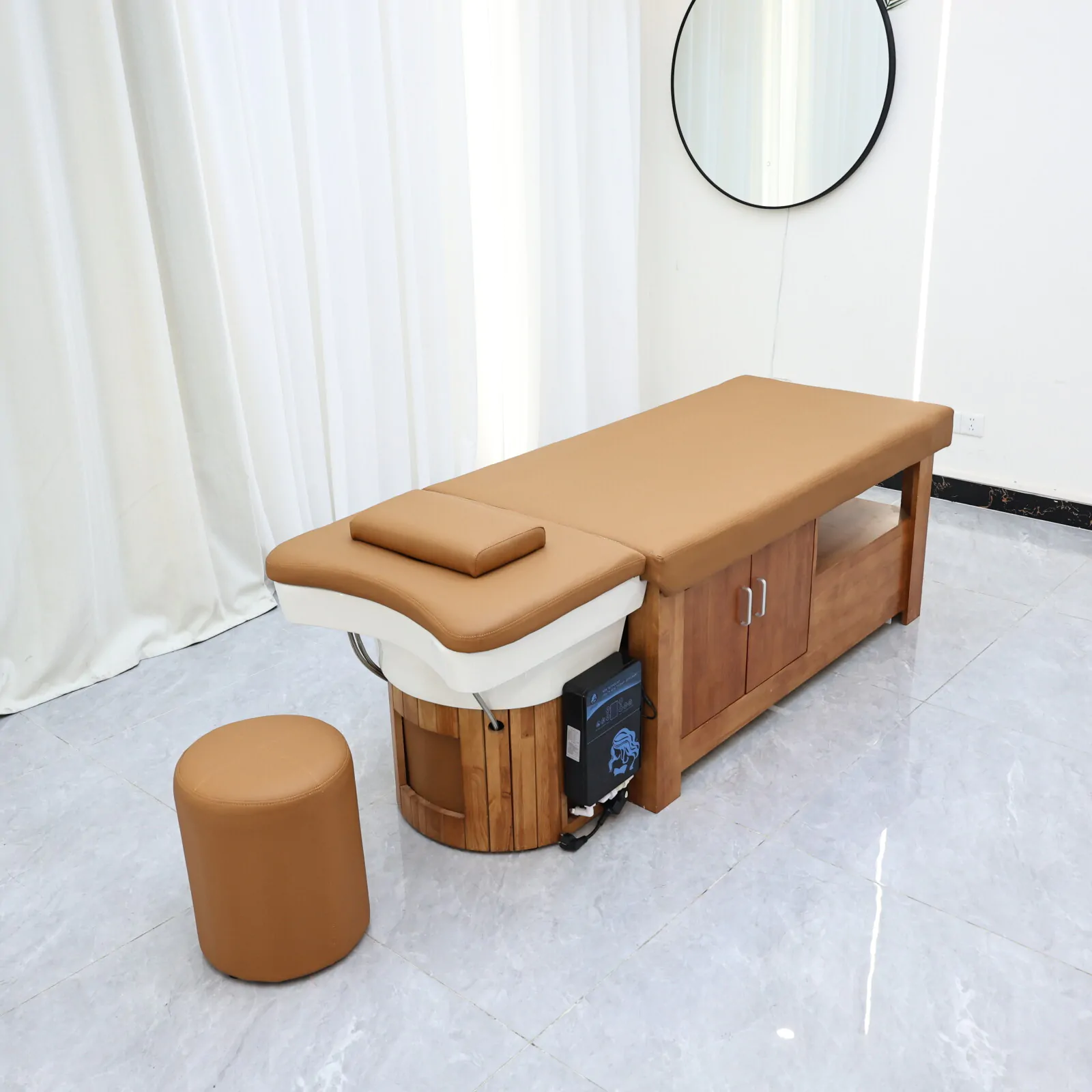 Tranquility Japanese Head Spa - Plumbed - Chestnut - Image 7