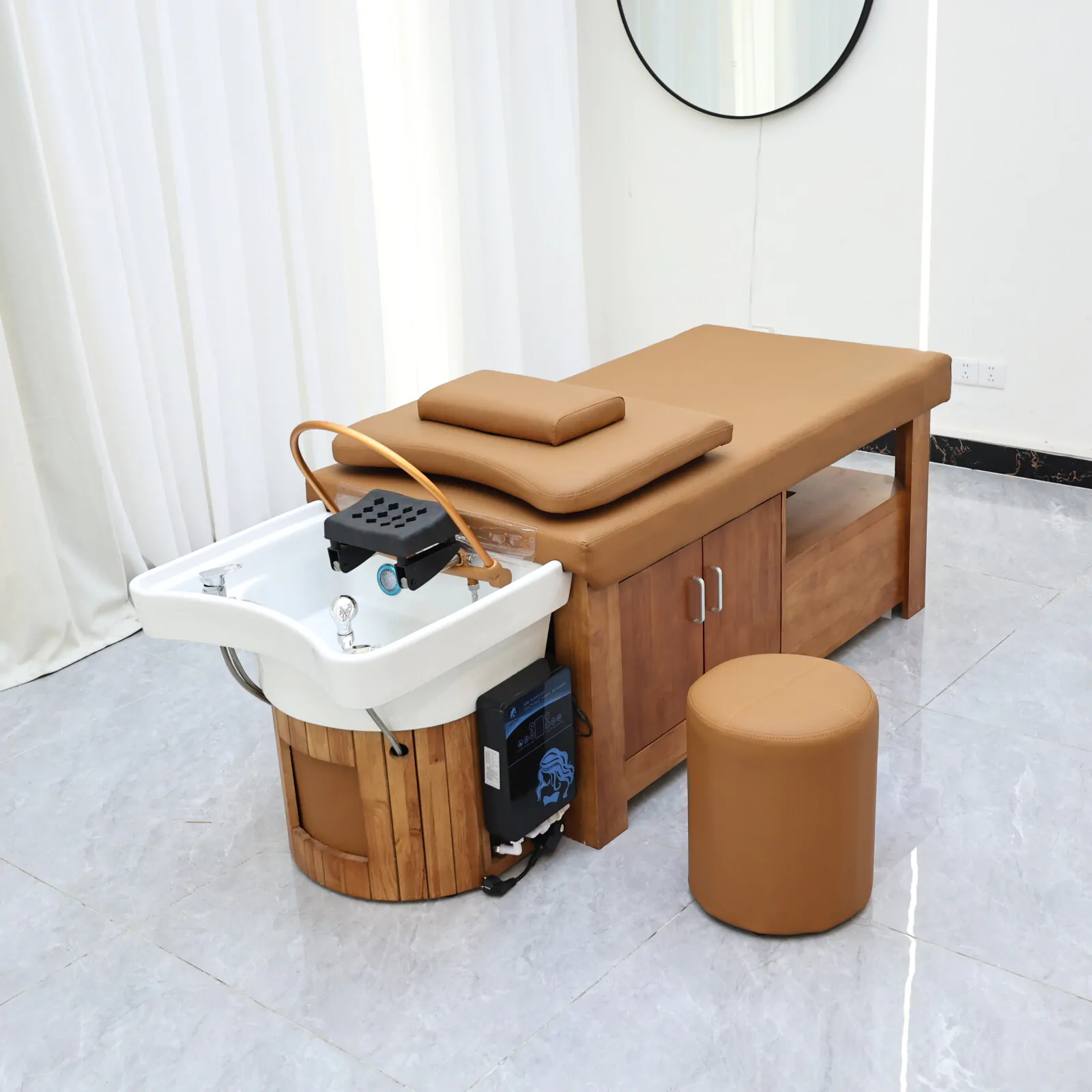 Tranquility Japanese Head Spa - Plumbed - Chestnut - Image 6