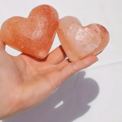 Himalayan Salt Therapy Massage Heart Shape - Pack of 2