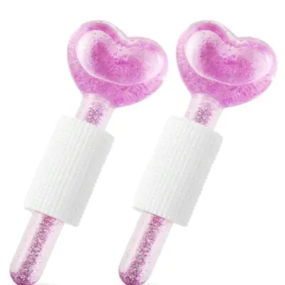 Pack Of 2 – Pink Heart Facial Ice Rollers
