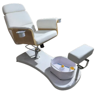 Zoe No Plumbing Pedicure Chair - White