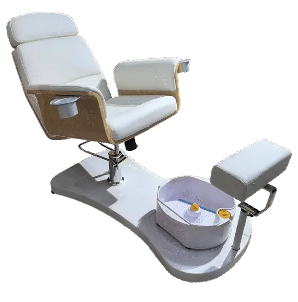 Zoe No Plumbing Pedicure Chair - White