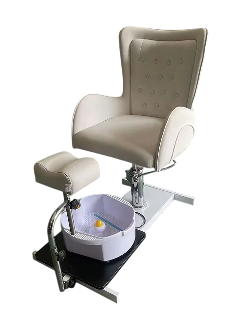 Michelle No Plumbing Pedicure Chair - Cream