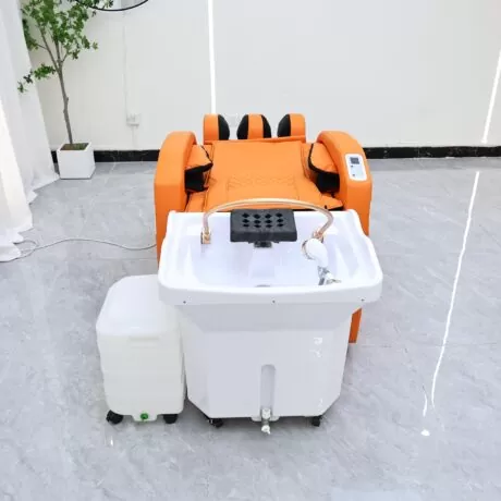 Atami Japanese Head Spa with Massage Chair – No Plumbing – Orange