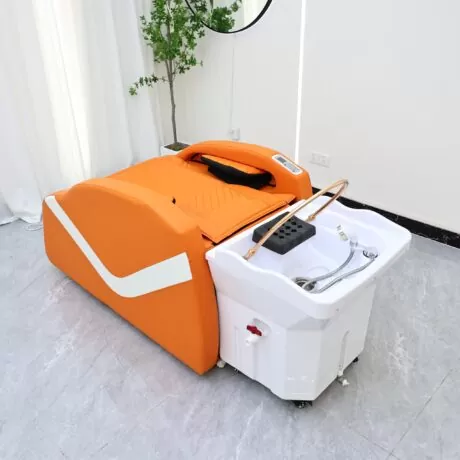 Atami Japanese Head Spa with Massage Chair – No Plumbing – Orange1