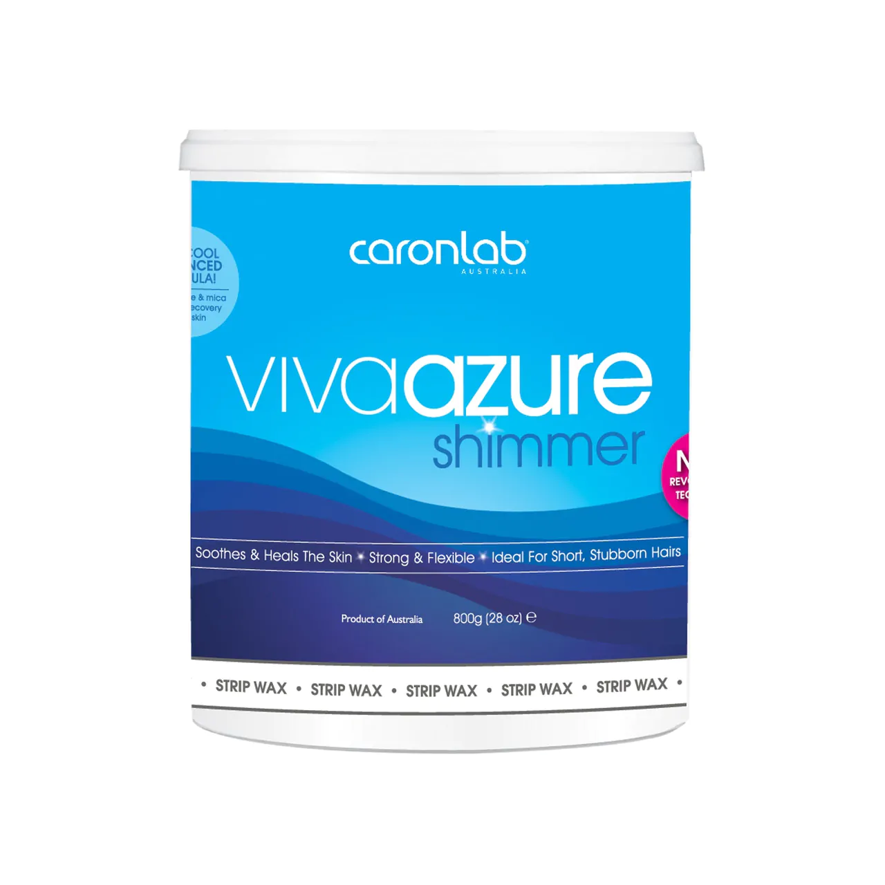 Caron Viva Azure Shimmer Strip Wax - 800g