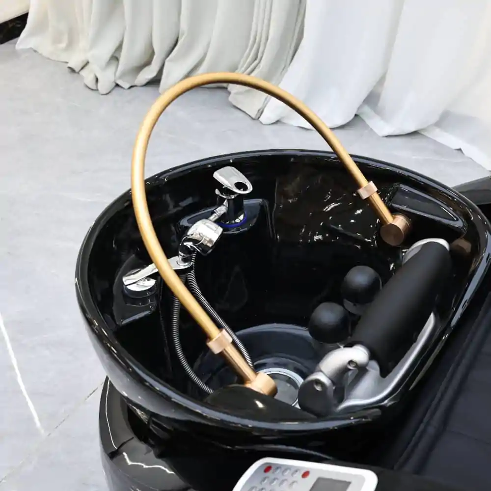 Deluxe Japanese Head Spa with Massage Chair - Black - Image 6